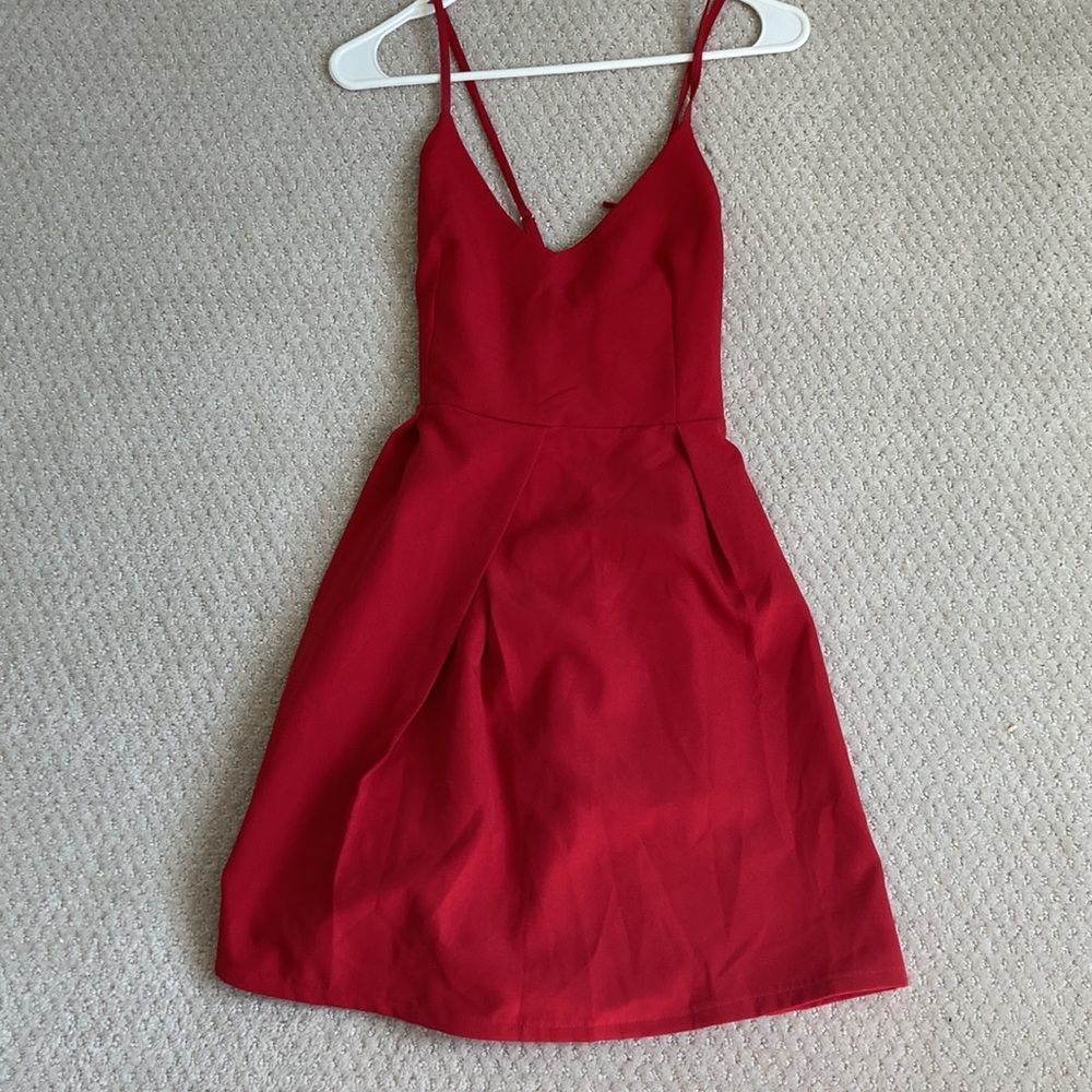 Red cocktail dress - Picture 5 of 11